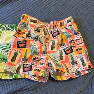 2x Janie and jack swim shorts 18-24 months